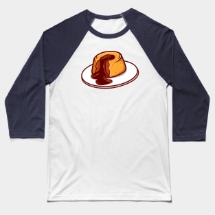 Floating Lava Cake Cartoon Baseball T-Shirt